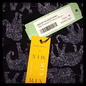 Ellie Printed 3/4 Sleeve Blouse